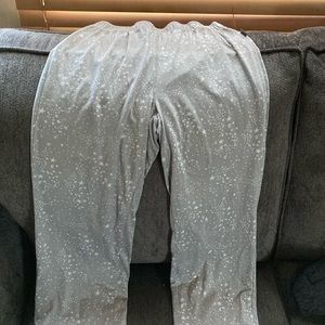 grey pajama pants with stars